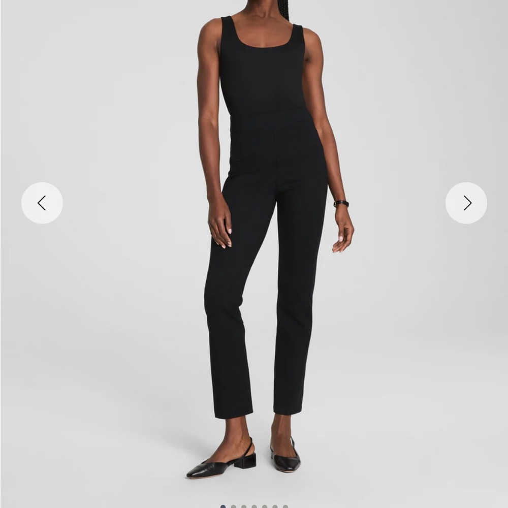 Spanx perfect fit slim ankle pant black petite large